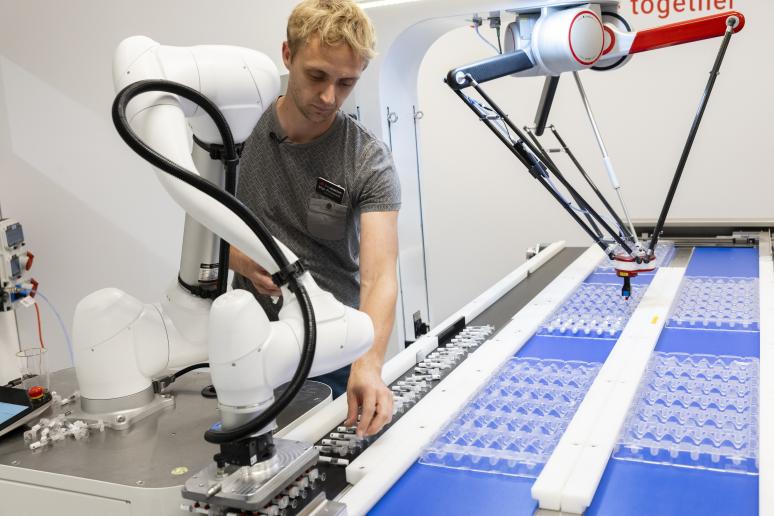 mobiele cobots opstelling